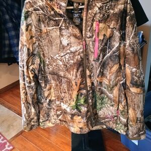 Realtree Camouflage Jacket with Pink Accents